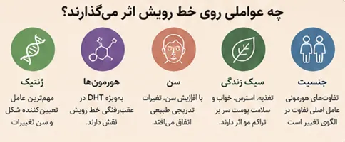 عوامل موثر در خط رویش