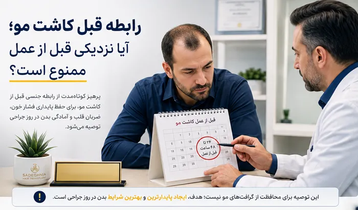 رابطه قبل کاشت مو؛ آیا نزدیکی قبل از عمل ممنوع است؟ 1 رابطه جنسی قبل از کاشت مو